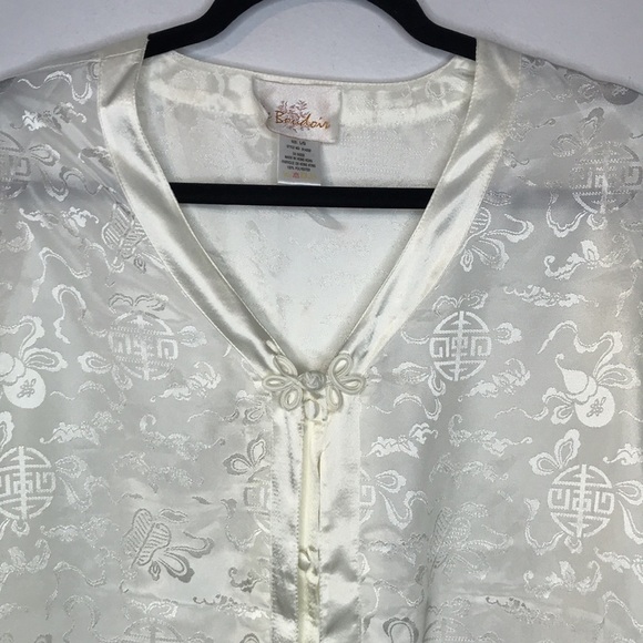 Vintage Le Boudoir sheen printed satiny top - Picture 2 of 10